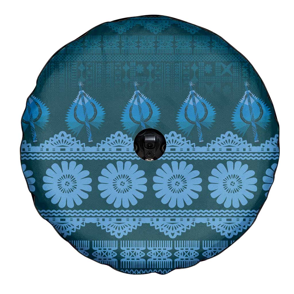 Bula Fiji Iri ni Meke Spare Tire Cover Karakarawa Fijian Masi LT14 - Polynesian Pride