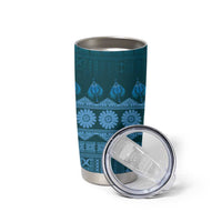 Bula Fiji Iri ni Meke Tumbler Cup Karakarawa Fijian Masi LT14 - Polynesian Pride