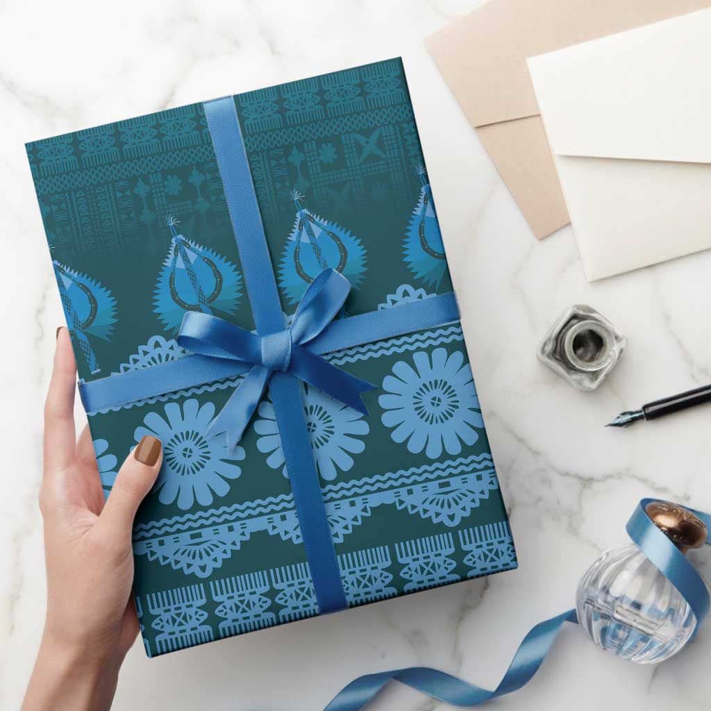 Bula Fiji Iri ni Meke Wrapping Paper Karakarawa Fijian Masi - Polynesian Pride