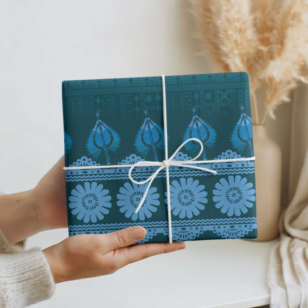 Bula Fiji Iri ni Meke Wrapping Paper Karakarawa Fijian Masi - Polynesian Pride