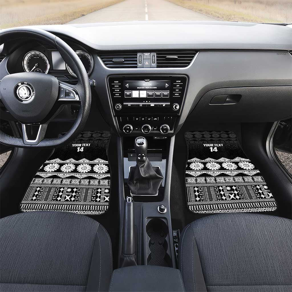 Fiji Tapa Rugby Custom Car Mats Go Fijiana - Polynesian Pride