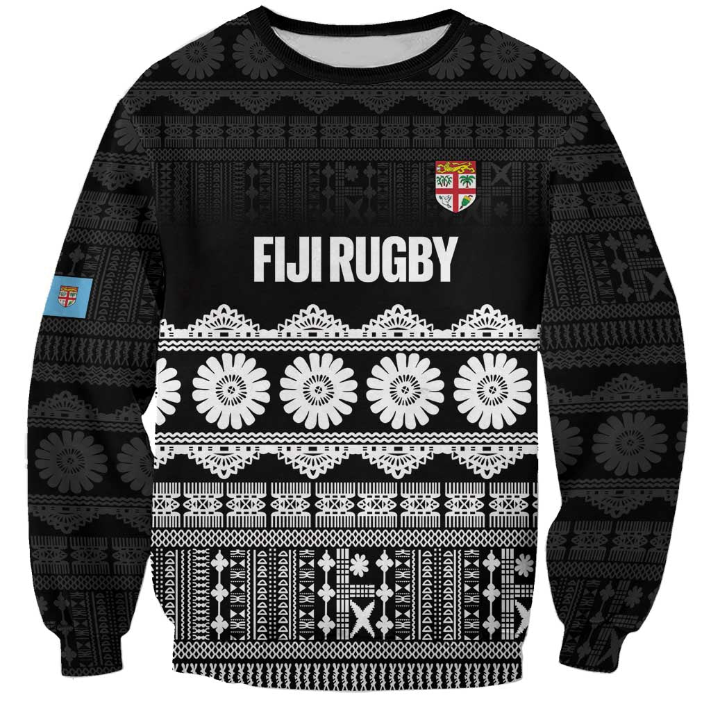 Fiji Tapa Rugby Custom Sweatshirt Go Fijiana - Polynesian Pride