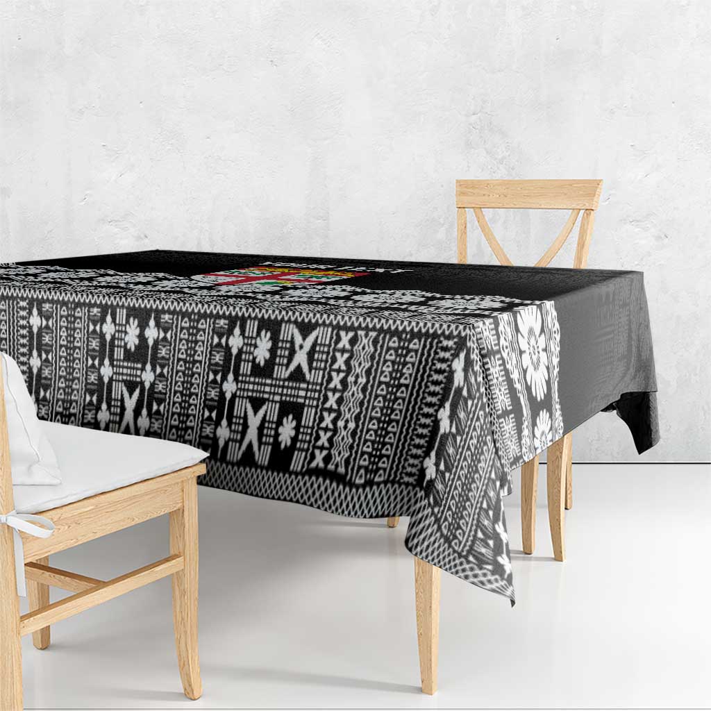 Fiji Tapa Rugby Custom Tablecloth Go Fijiana - Polynesian Pride
