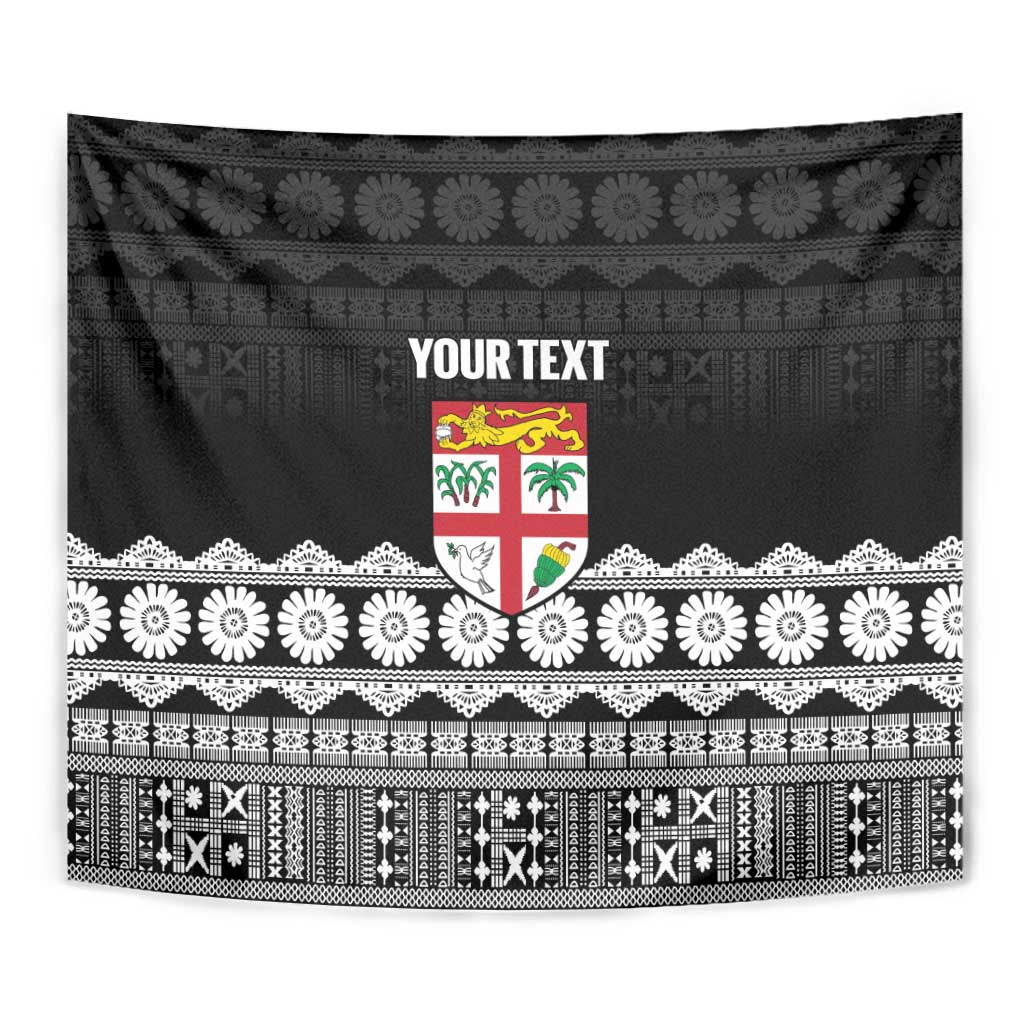 Fiji Tapa Rugby Custom Tapestry Go Fijiana - Polynesian Pride