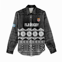 Fiji Tapa Rugby Custom Women Casual Shirt Go Fijiana LT14 - Polynesian Pride