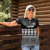 Fiji Tapa Rugby Custom Women Polo Shirt Go Fijiana - Polynesian Pride
