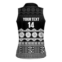 Fiji Tapa Rugby Custom Women Sleeveless Polo Shirt Go Fijiana LT14 - Polynesian Pride