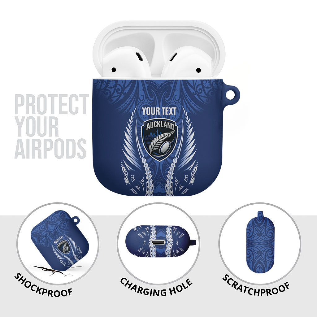 Auckland 2026 Rugby Custom AirPods Case NZ Maori Silver Fern