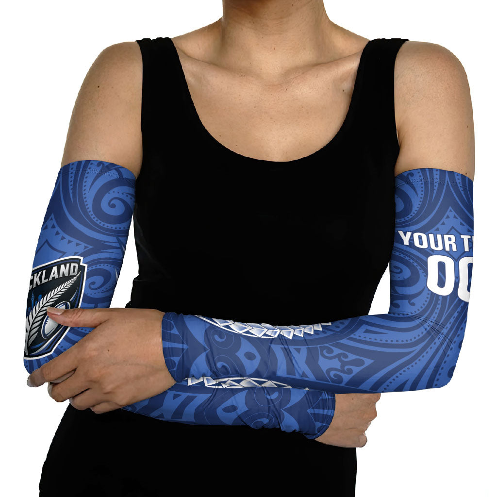 Auckland 2026 Rugby Custom Arm Sleeves NZ Maori Silver Fern