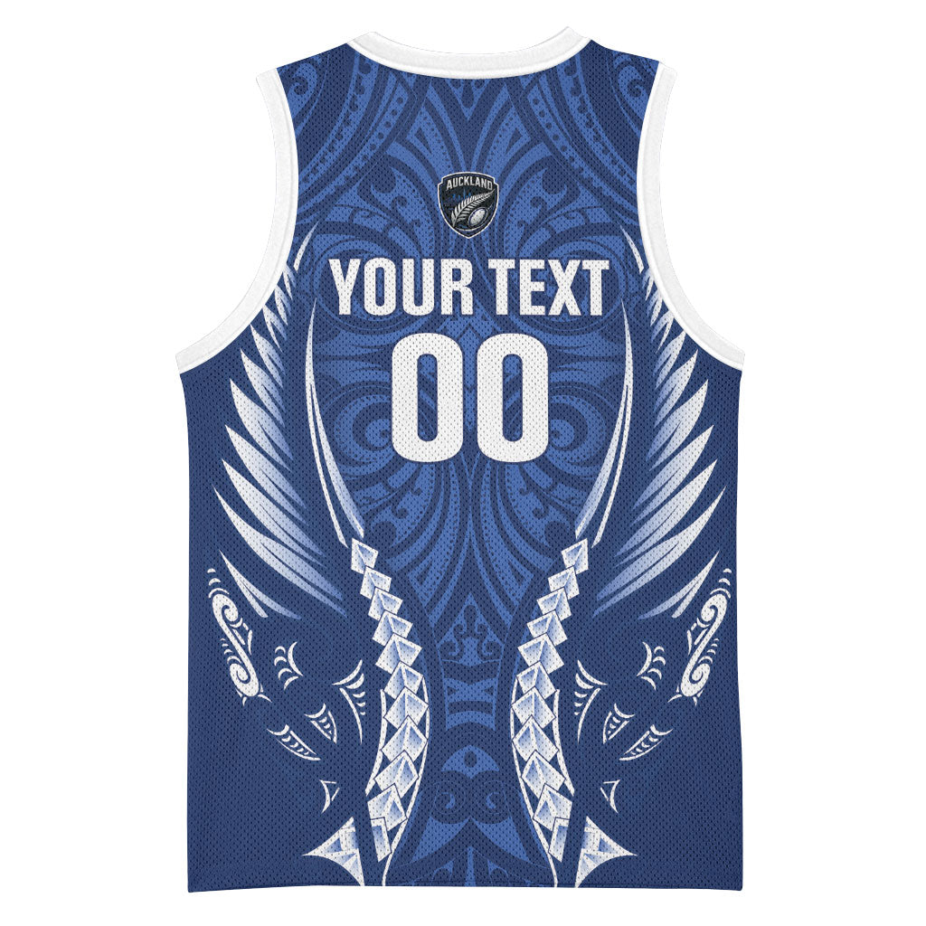 Auckland 2026 Rugby Custom Basketball Jersey NZ Maori Silver Fern