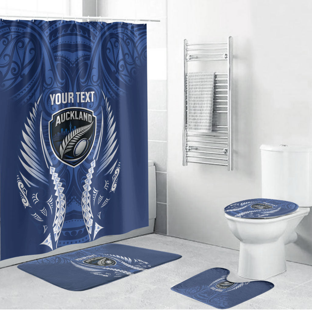 Auckland 2026 Rugby Custom Bathroom Set NZ Maori Silver Fern