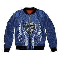 Auckland 2026 Rugby Custom Bomber Jacket NZ Maori Silver Fern