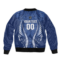 Auckland 2026 Rugby Custom Bomber Jacket NZ Maori Silver Fern