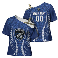 Auckland 2026 Rugby Custom Cross Shoulder Shirt NZ Maori Silver Fern LT14 - Polynesian Pride