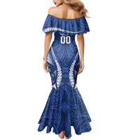 Auckland 2026 Rugby Custom Family Matching Mermaid Dress and Hawaiian Shirt NZ Maori Silver Fern LT14 - Polynesian Pride