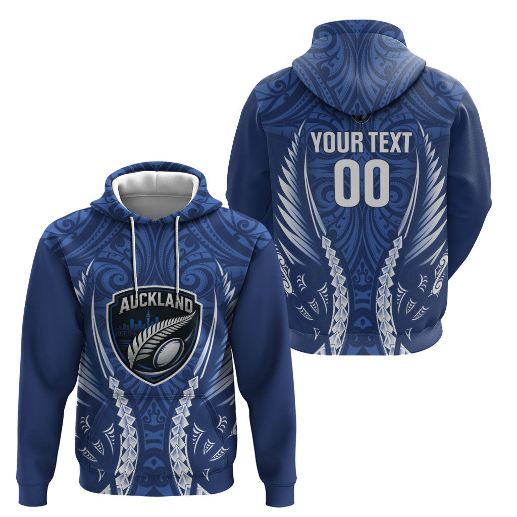 Auckland 2026 Rugby Custom Hoodie NZ Maori Silver Fern