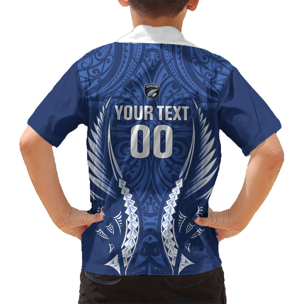 Auckland 2026 Rugby Custom Kid Hawaiian Shirt NZ Maori Silver Fern
