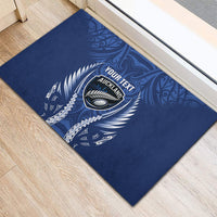 Auckland 2026 Rugby Custom Rubber Doormat NZ Maori Silver Fern LT14 - Polynesian Pride