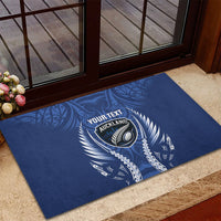 Auckland 2026 Rugby Custom Rubber Doormat NZ Maori Silver Fern LT14 - Polynesian Pride