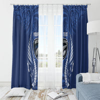Auckland 2026 Rugby Custom Window Curtain NZ Maori Silver Fern
