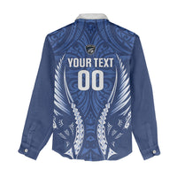 Auckland 2026 Rugby Custom Women Casual Shirt NZ Maori Silver Fern
