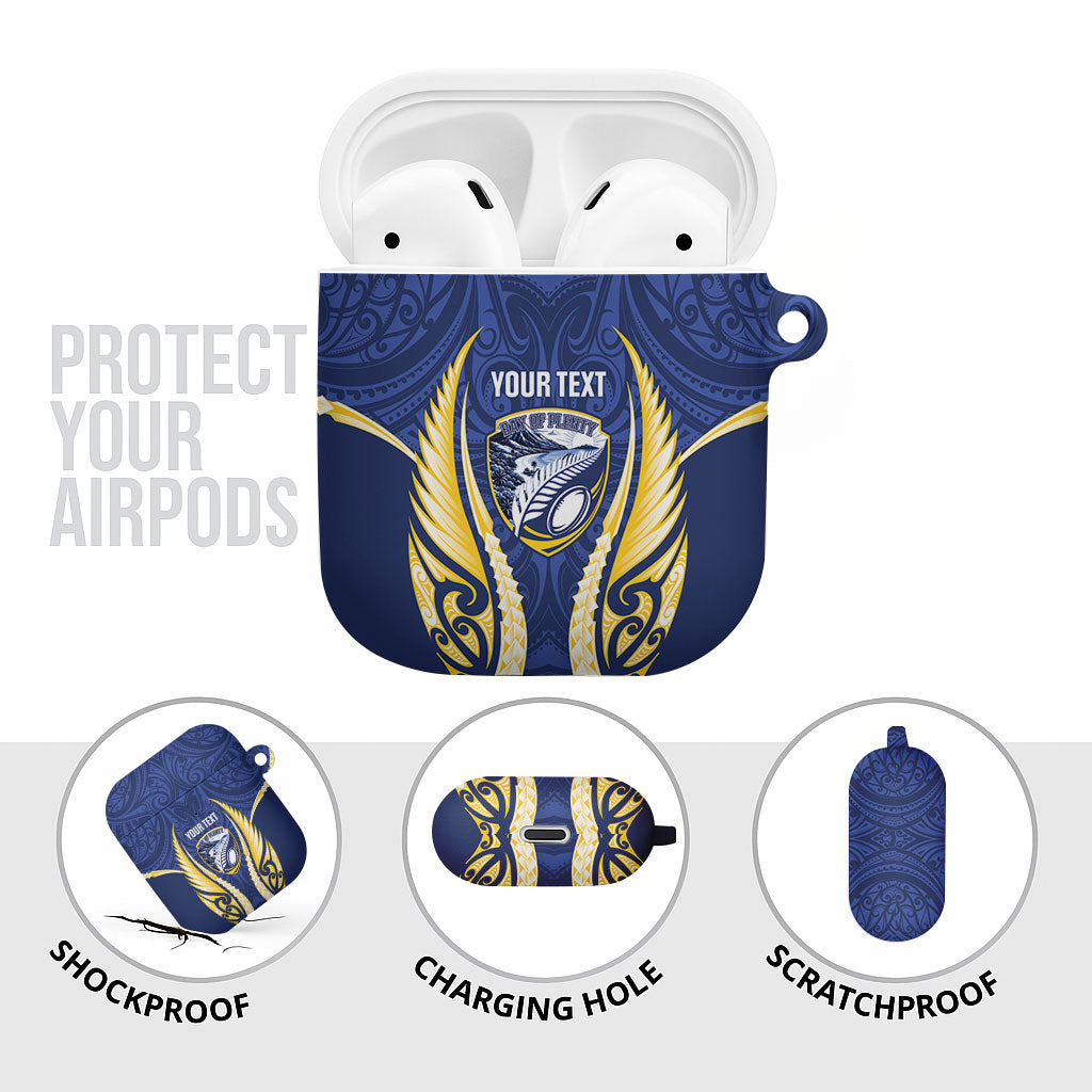 Bay of Plenty 2026 Rugby Custom AirPods Case NZ Maori Silver Fern