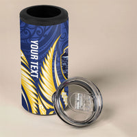 Bay of Plenty 2026 Rugby Custom 4 in 1 Can Cooler Tumbler NZ Maori Silver Fern LT14 - Polynesian Pride
