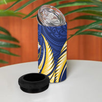 Bay of Plenty 2026 Rugby Custom 4 in 1 Can Cooler Tumbler NZ Maori Silver Fern LT14 - Polynesian Pride