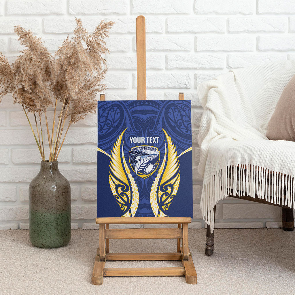Bay of Plenty 2026 Rugby Custom Canvas Wall Art NZ Maori Silver Fern
