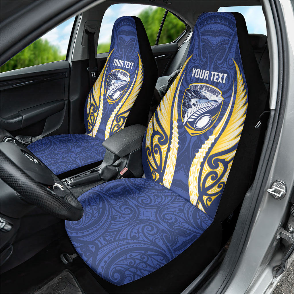 Bay of Plenty 2026 Rugby Custom Car Seat Cover NZ Maori Silver Fern