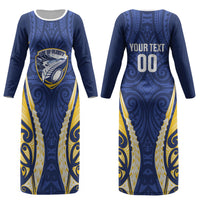 Bay of Plenty 2026 Rugby Custom Couples Matching Long Sleeve Bodycon Dress and Long Sleeve Button Shirt NZ Maori Silver Fern LT14 - Polynesian Pride