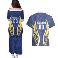 Bay of Plenty 2026 Rugby Custom Couples Matching Puletasi and Hawaiian Shirt NZ Maori Silver Fern LT14 - Polynesian Pride