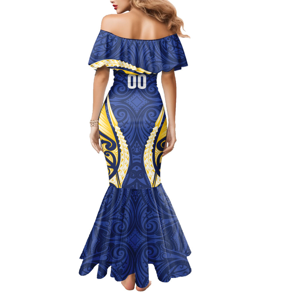 Bay of Plenty 2026 Rugby Custom Family Matching Mermaid Dress and Hawaiian Shirt NZ Maori Silver Fern LT14 - Polynesian Pride