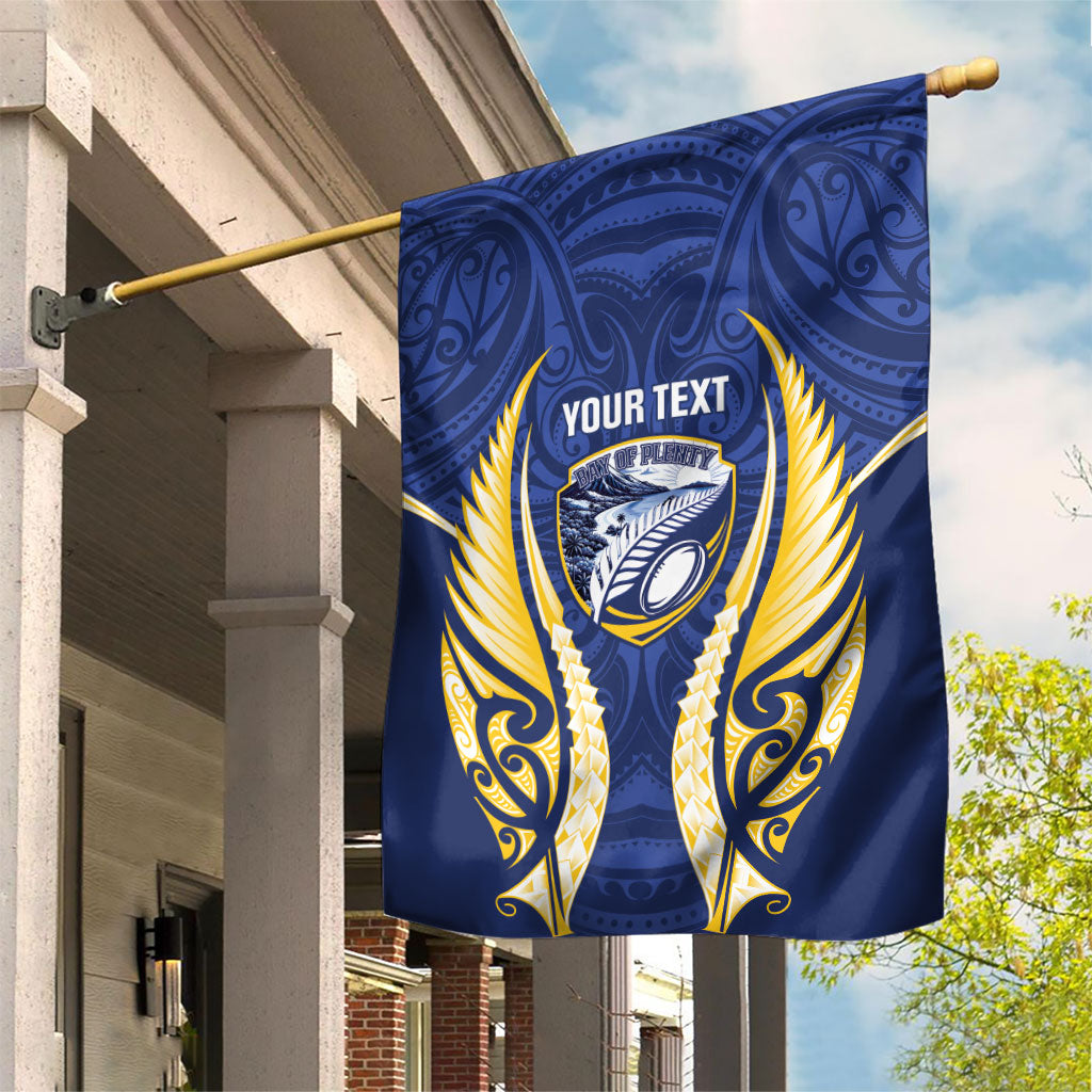 Bay of Plenty 2026 Rugby Custom Garden Flag NZ Maori Silver Fern LT14 House Flag Blue - Polynesian Pride