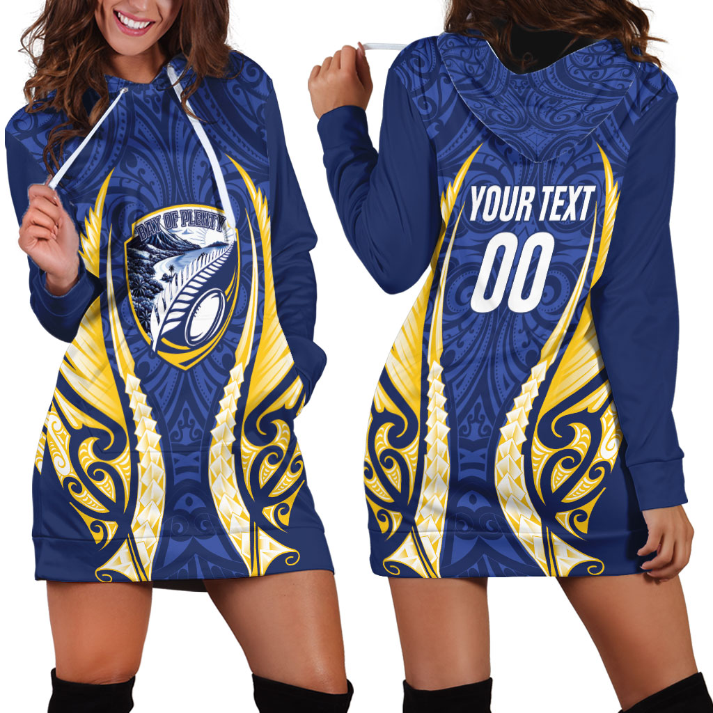 Bay of Plenty 2026 Rugby Custom Hoodie Dress NZ Maori Silver Fern LT14 - Polynesian Pride