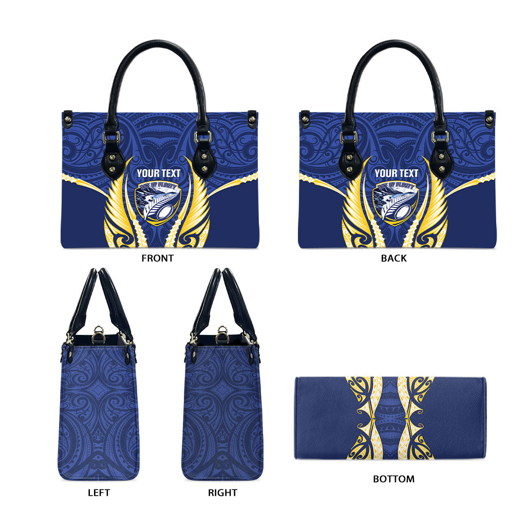 Bay of Plenty 2026 Rugby Custom Leather Bag NZ Maori Silver Fern