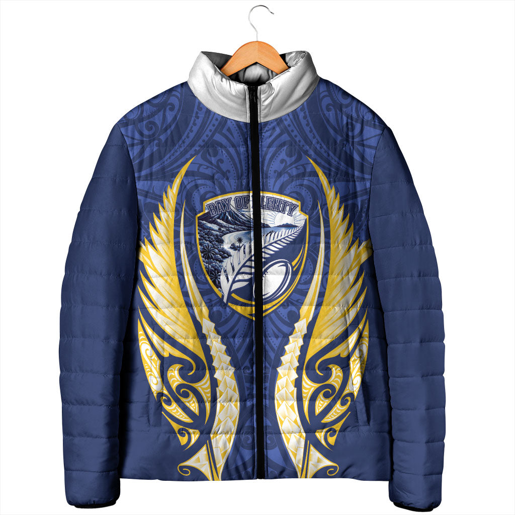 Bay of Plenty 2026 Rugby Custom Padded Jacket NZ Maori Silver Fern LT14 - Polynesian Pride