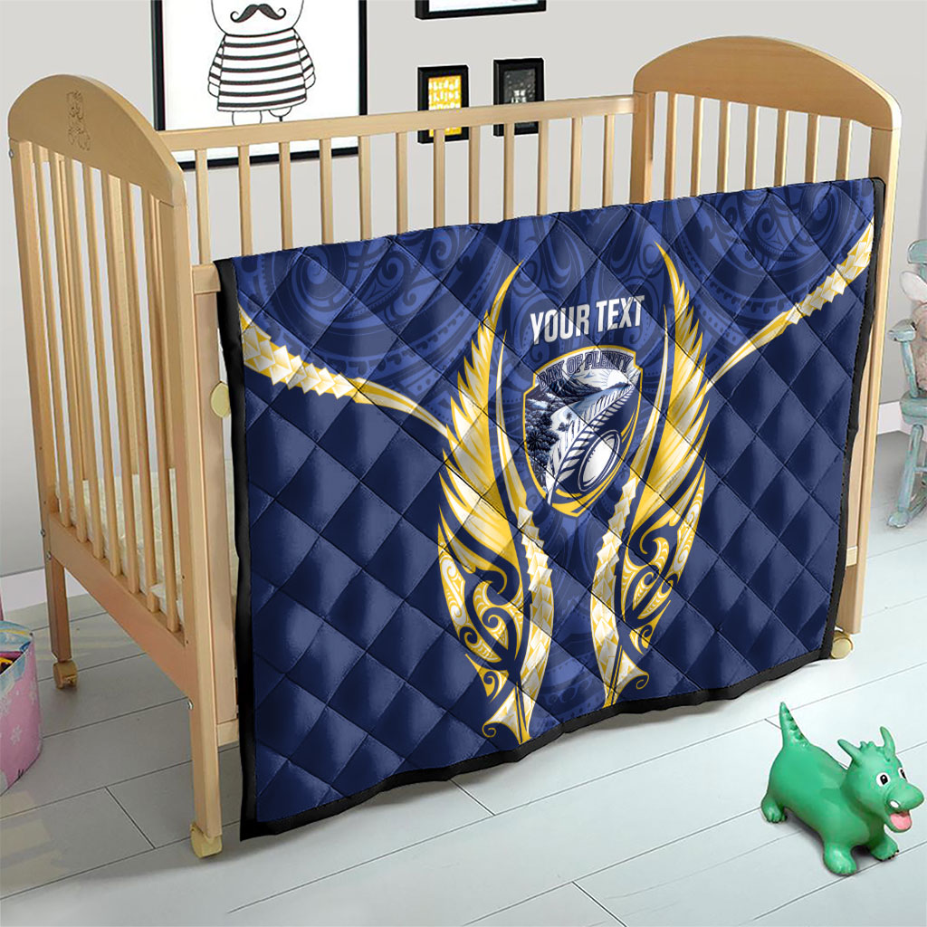 Bay of Plenty 2026 Rugby Custom Quilt NZ Maori Silver Fern
