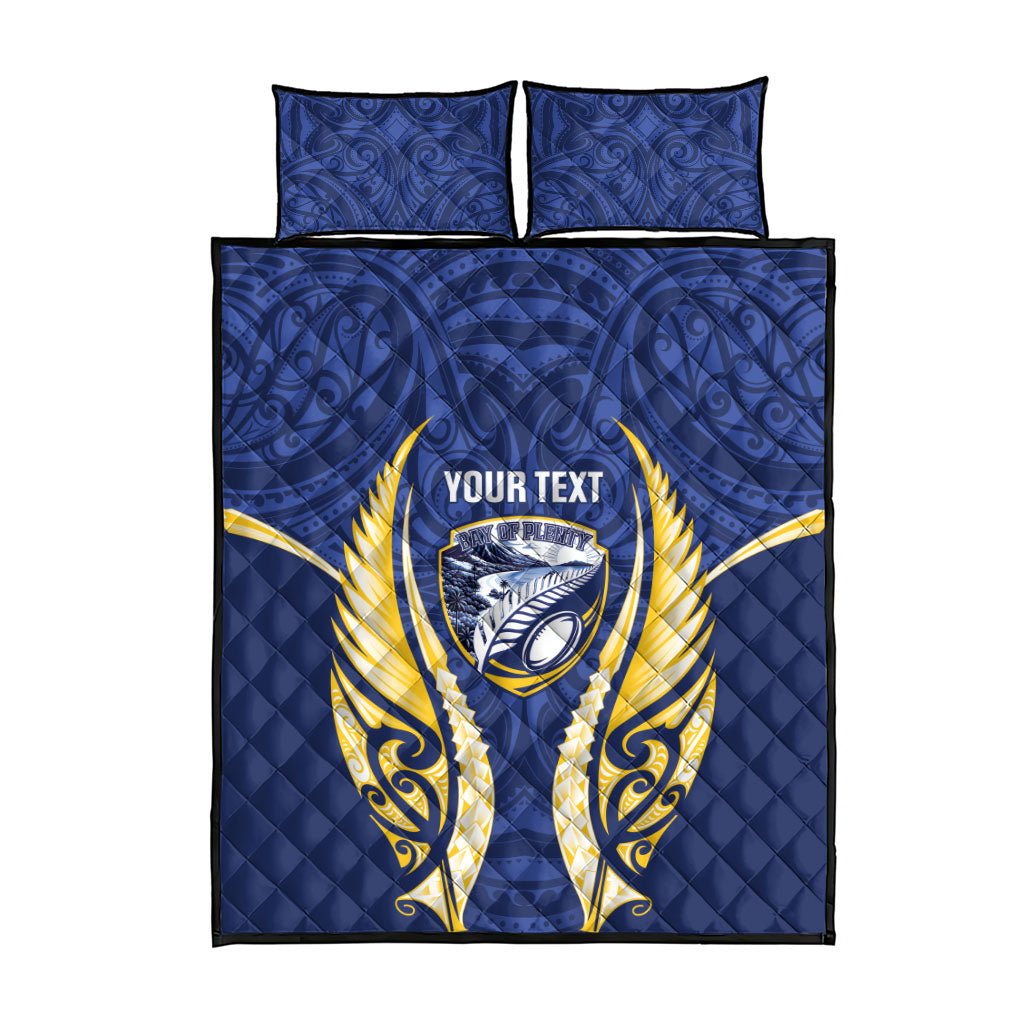 Bay of Plenty 2026 Rugby Custom Quilt Bed Set NZ Maori Silver Fern LT14 - Polynesian Pride