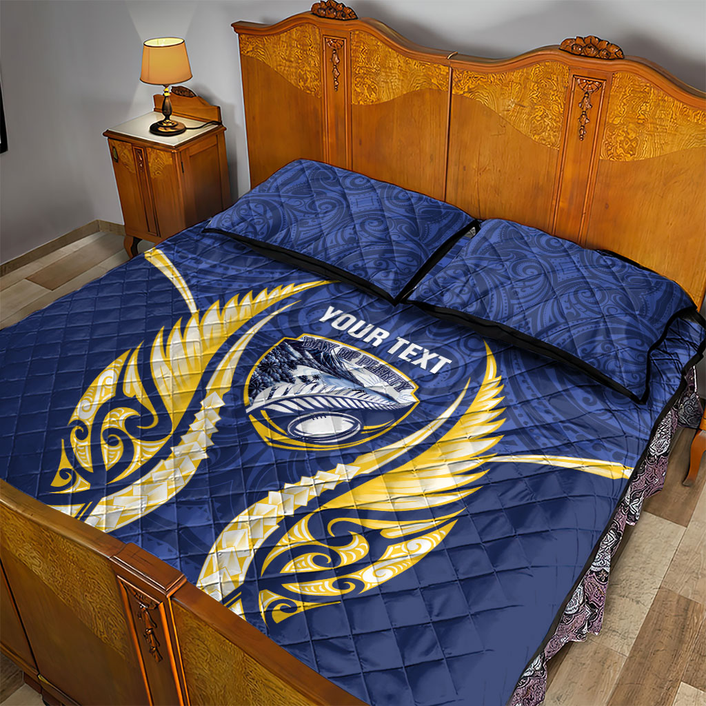 Bay of Plenty 2026 Rugby Custom Quilt Bed Set NZ Maori Silver Fern LT14 - Polynesian Pride