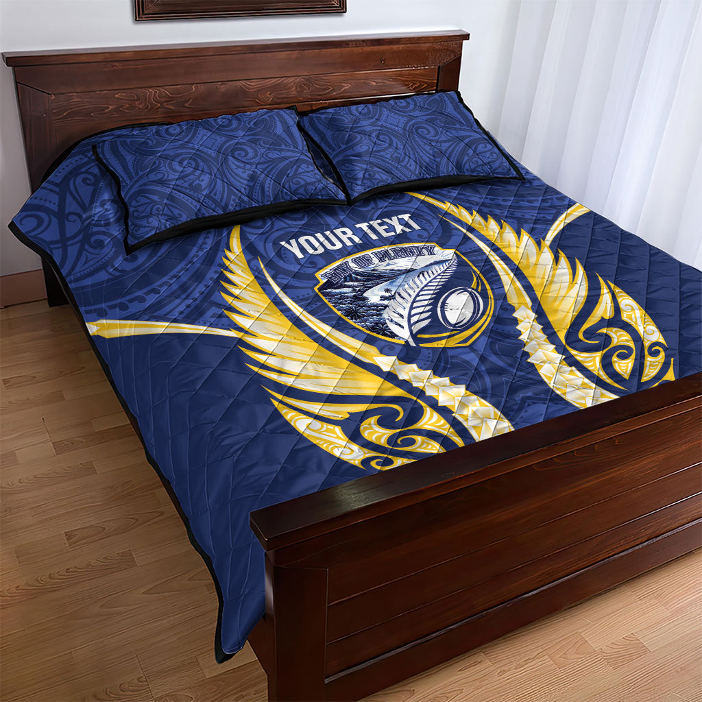 Bay of Plenty 2026 Rugby Custom Quilt Bed Set NZ Maori Silver Fern LT14 - Polynesian Pride