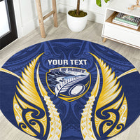 Bay of Plenty 2026 Rugby Custom Round Carpet NZ Maori Silver Fern