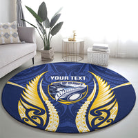 Bay of Plenty 2026 Rugby Custom Round Carpet NZ Maori Silver Fern
