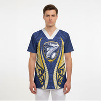 Bay of Plenty 2026 Rugby Custom Scrub Top NZ Maori Silver Fern