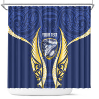Bay of Plenty 2026 Rugby Custom Shower Curtain NZ Maori Silver Fern