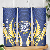 Bay of Plenty 2026 Rugby Custom Skinny Tumbler NZ Maori Silver Fern LT14 - Polynesian Pride