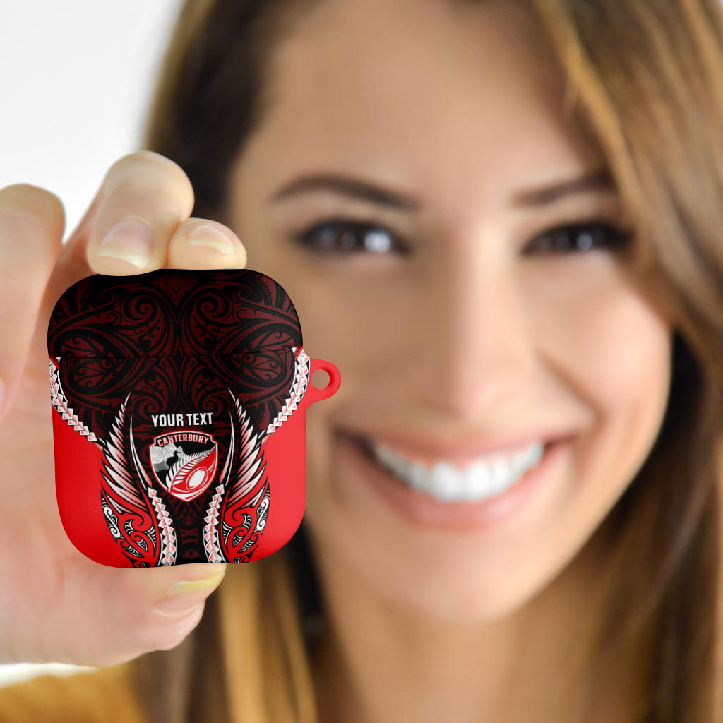 Canterbury 2026 Rugby Custom AirPods Case NZ Maori Silver Fern
