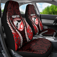 Canterbury 2026 Rugby Custom Car Seat Cover NZ Maori Silver Fern