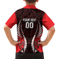 Canterbury 2026 Rugby Custom Family Matching Summer Maxi Dress and Hawaiian Shirt NZ Maori Silver Fern LT14 - Polynesian Pride