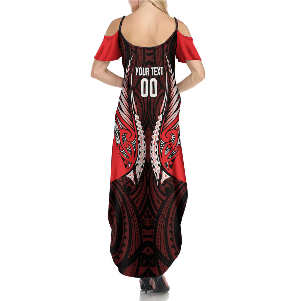 Canterbury 2026 Rugby Custom Family Matching Summer Maxi Dress and Hawaiian Shirt NZ Maori Silver Fern LT14 - Polynesian Pride